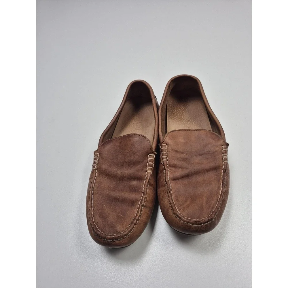 Polo Ralph Lauren Woodley Shoes Mens Size 8.5 D Brown Leather Loafers Driving